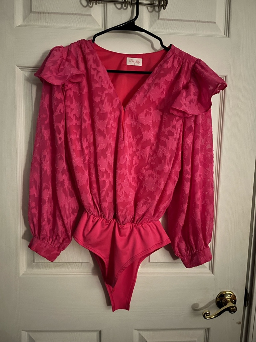 Pink Lily Bright Pink Dress Top